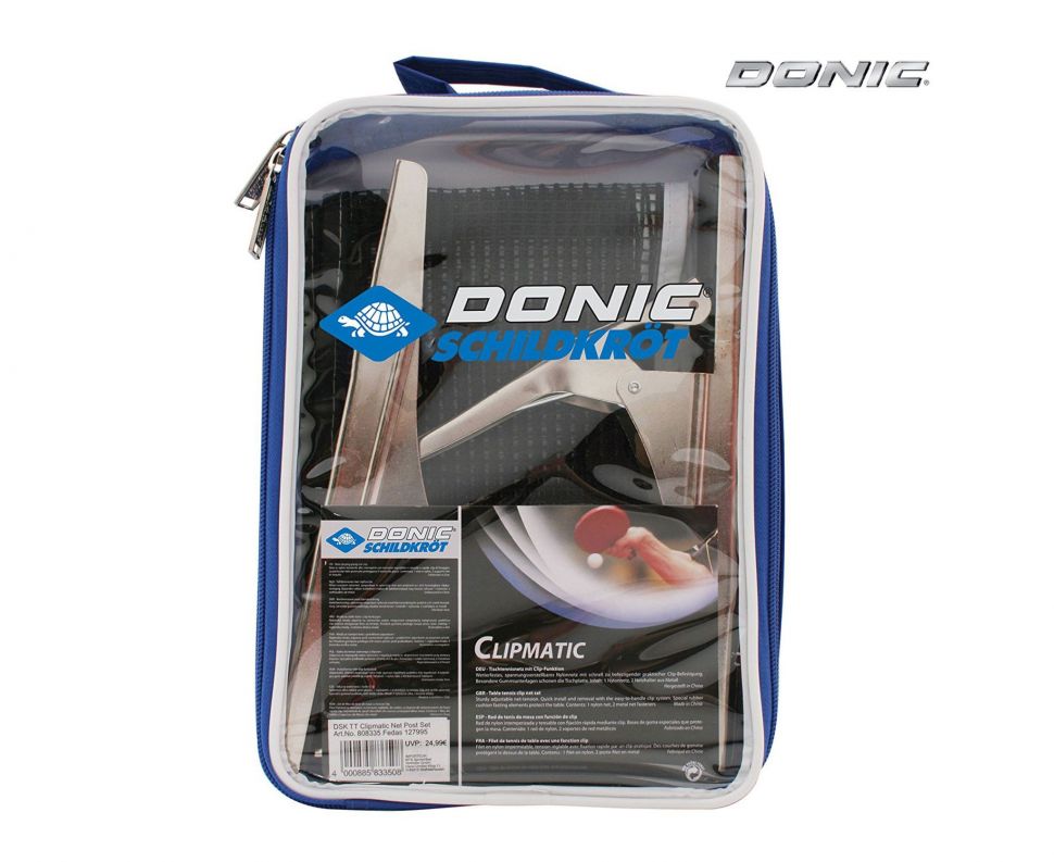 Сетка н/т DONIC CLIPMATIC в комплекте Сетка н/т DONIC CLIPMATIC в комплекте