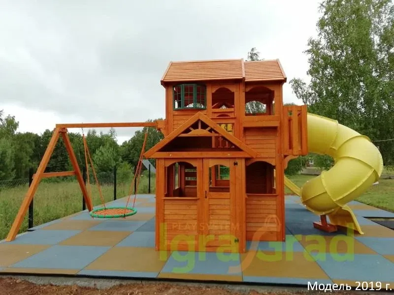 Детская игровая площадка IgraGrad Клубный домик Макси с трубой