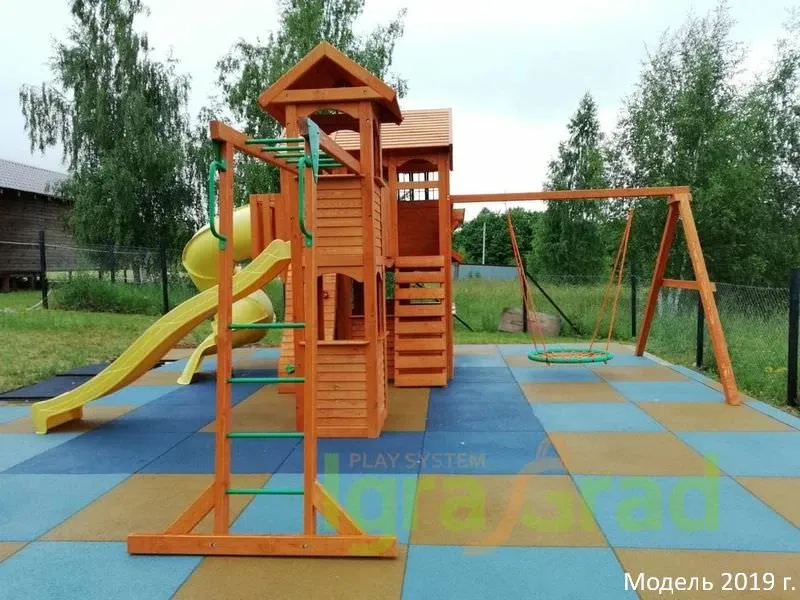 Детская игровая площадка IgraGrad Клубный домик Макси с трубой