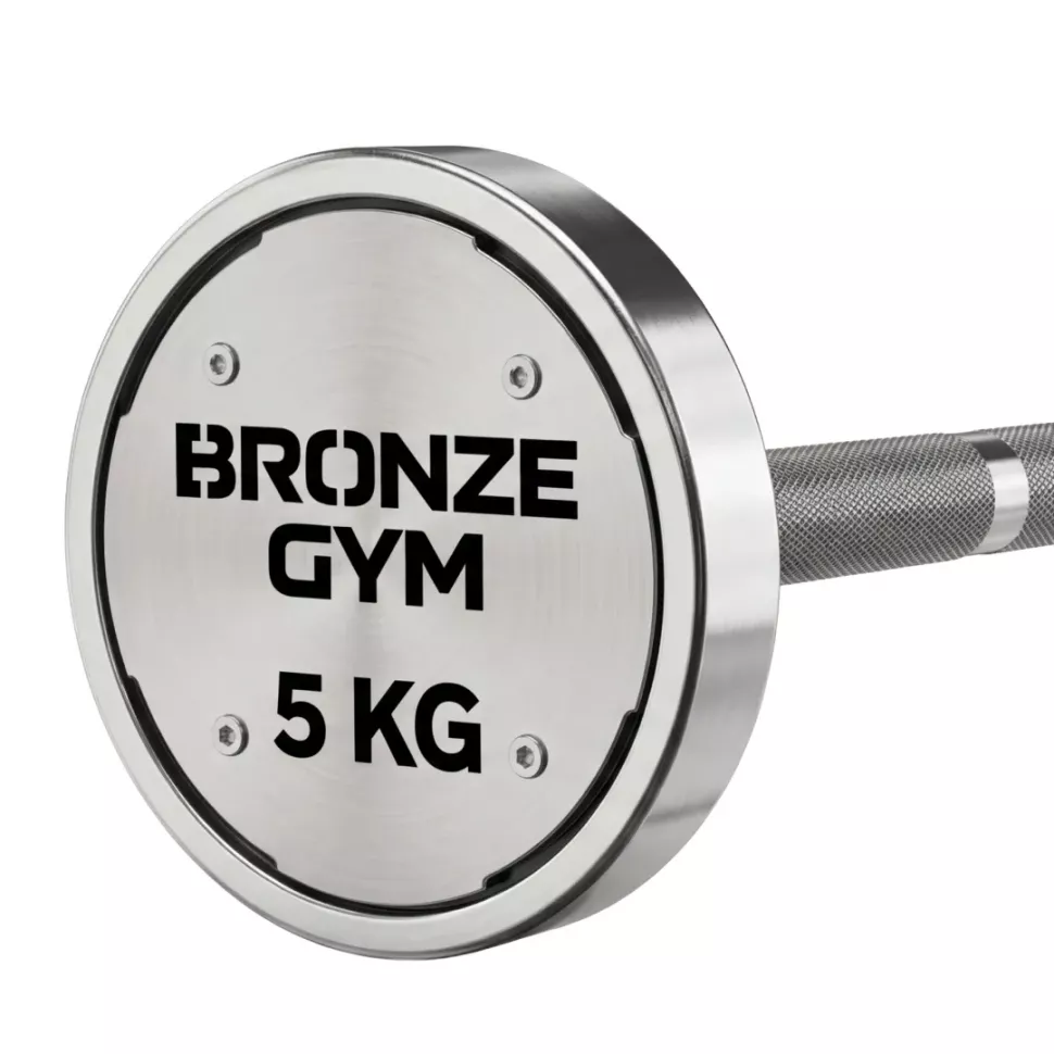 Набор стальных штанг Bronze Gym, 5-50 кг - 10 шт, шаг 5 кг
