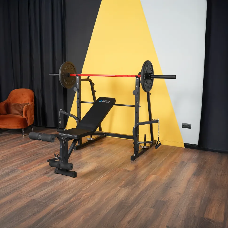 Силовая скамья со стойками под штангу Oxygen Fitness Arizon