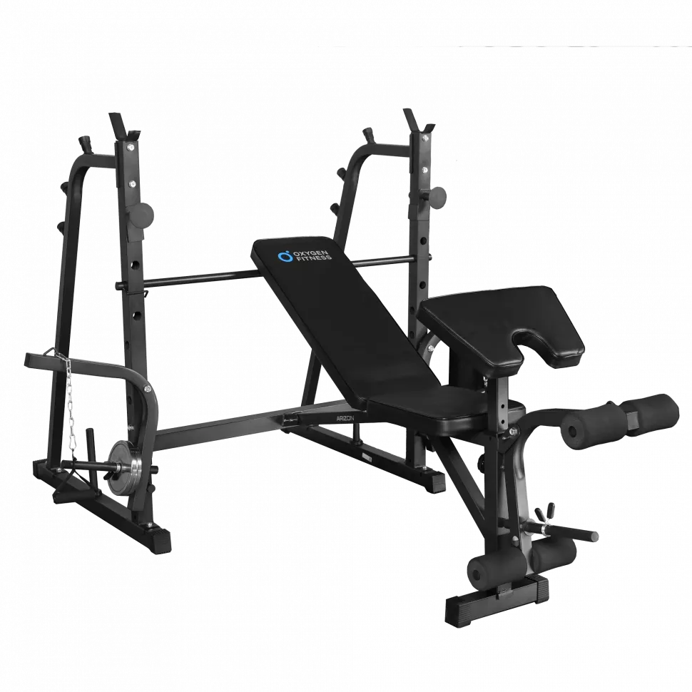 Силовая скамья со стойками под штангу Oxygen Fitness Arizon