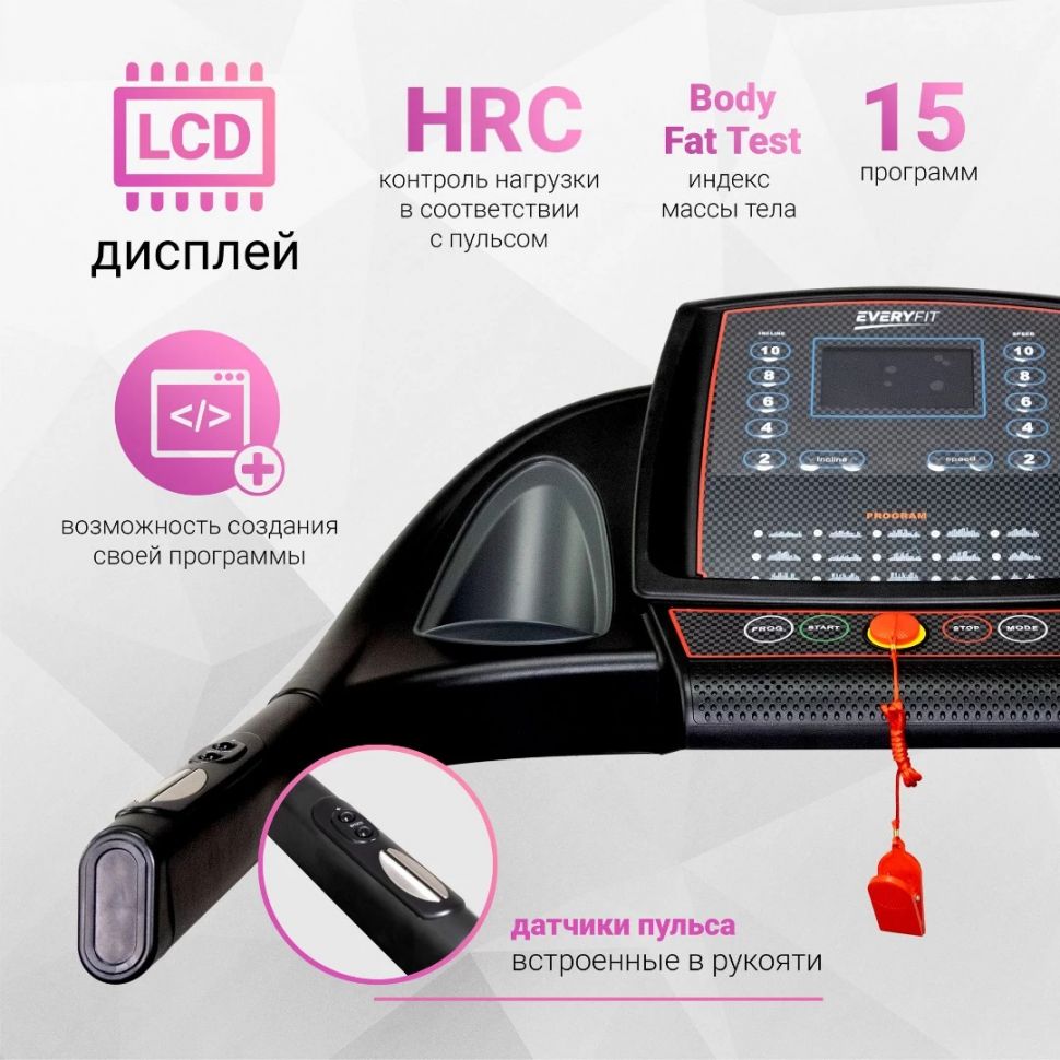 Беговая дорожка электрическая Everyfit 74500B Беговая дорожка электрическая Everyfit 74500B