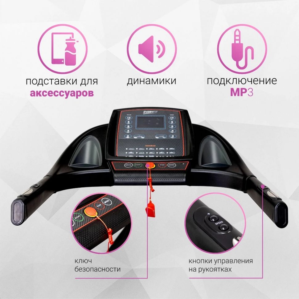 Беговая дорожка электрическая Everyfit 74500B Беговая дорожка электрическая Everyfit 74500B