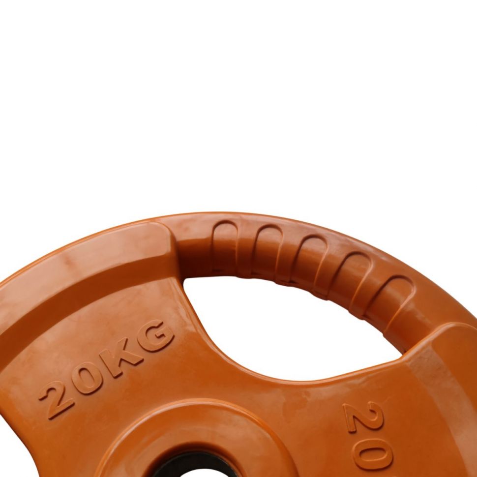 Диск олимпийский обрезиненный цветной с хватом V-Sport LC 1,25 - 25 кг