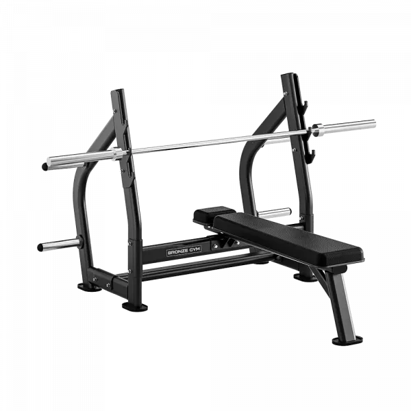 Скамья олимпийская для жима горизонтальная Bronze Gym Rave RE55