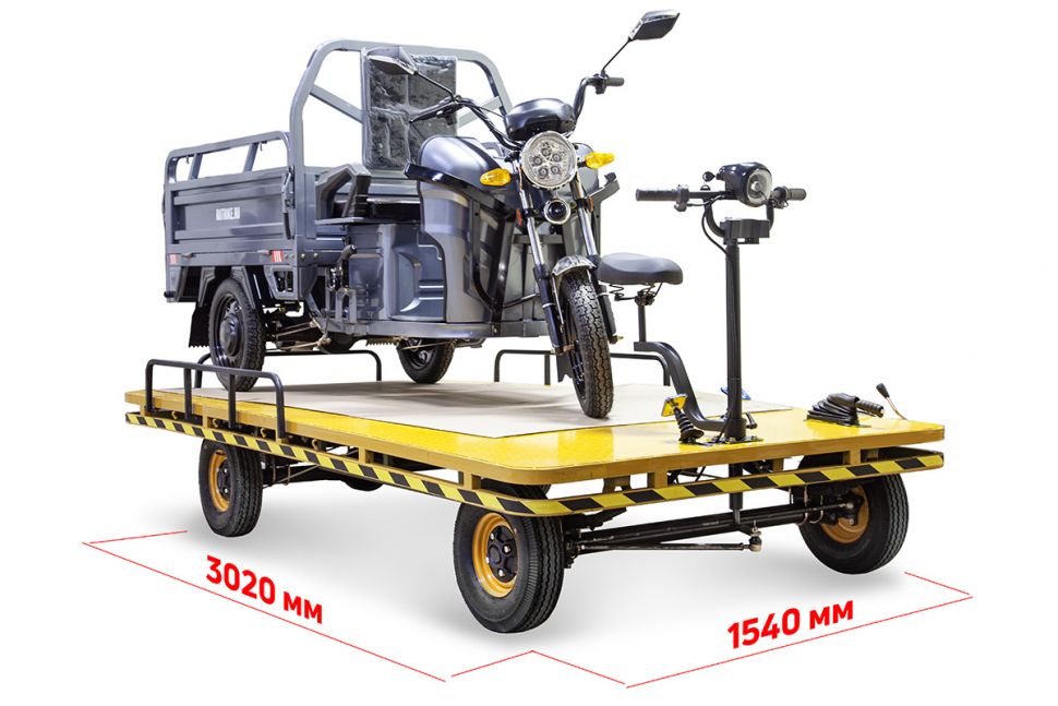 Платформенная тележка электрическая RuTrike Склад 3000 New