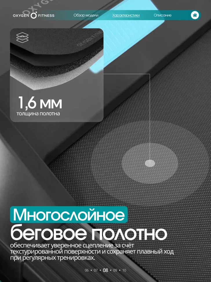 Беговая дорожка домашняя Oxygen Fitness Holmium