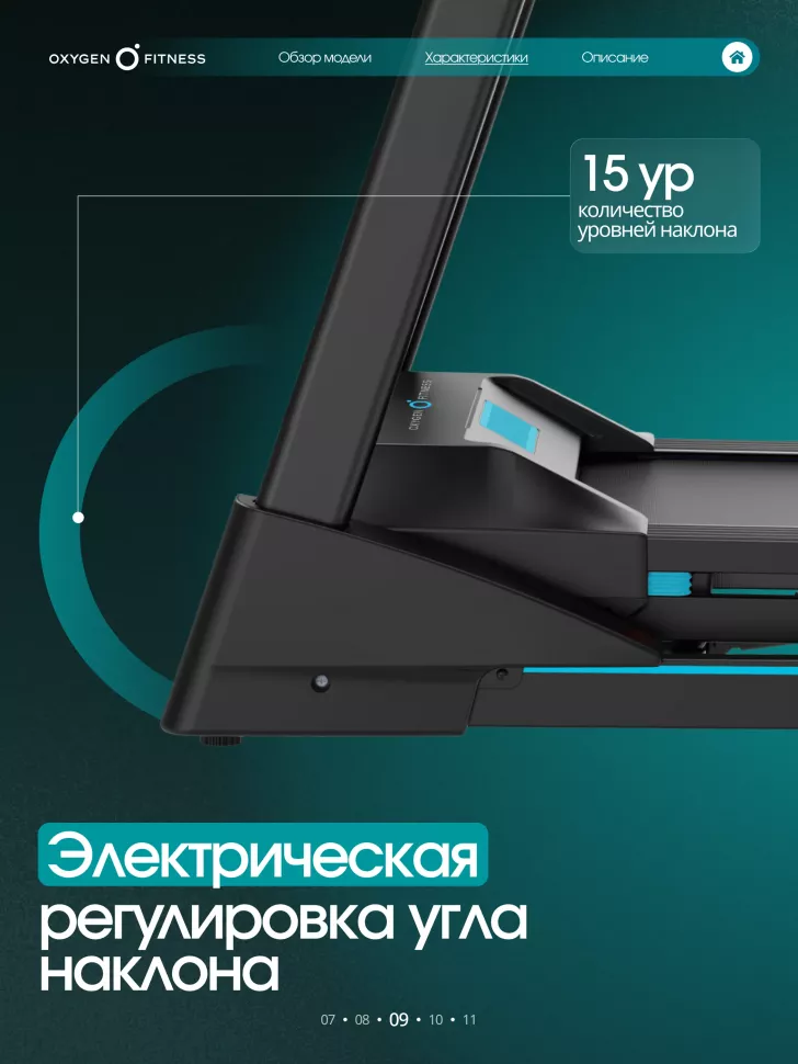 Беговая дорожка домашняя Oxygen Fitness Holmium