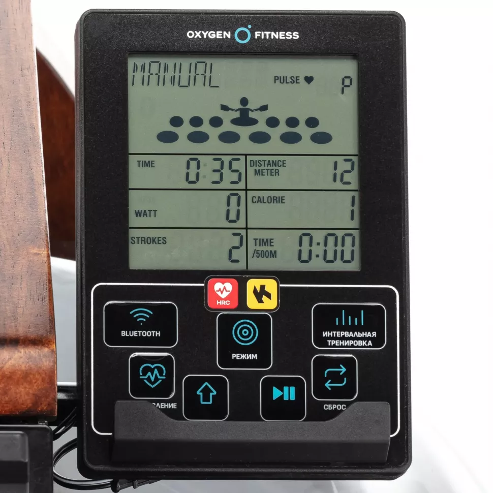 Гребной тренажер домашний Oxygen Fitness Wood Rower Q1