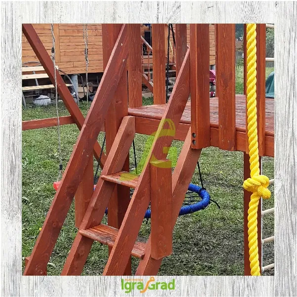 Детская игровая площадка IgraGrad Крафт Pro 1 с зимней горкой