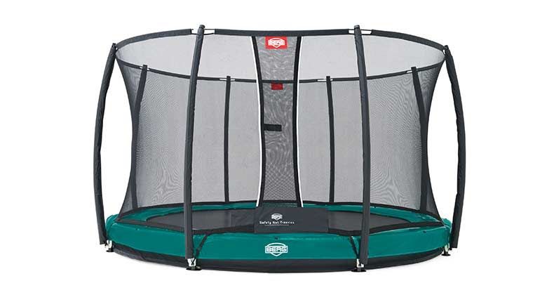 Батут Berg Elite InGround 430 Green + Safety Net Deluxe