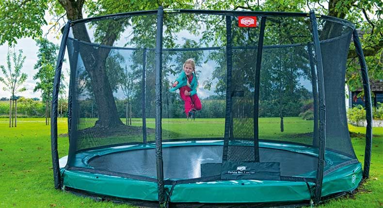Батут Berg Elite InGround 430 Green + Safety Net Deluxe
