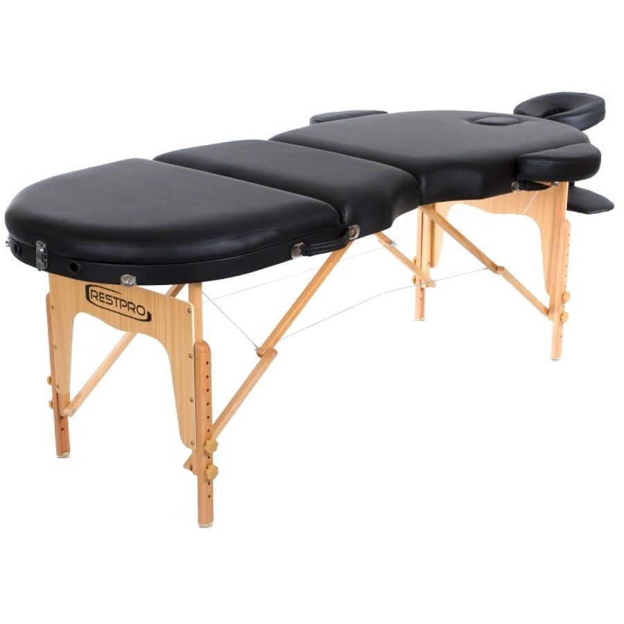 Складной массажный стол Restpro Vip Oval 3 Black